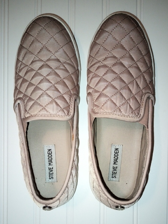 Steve Madden Shoes - Steve Madden Quilted Slip-On Sneakers in Pale Pink / Size 9